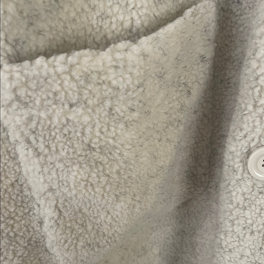 Cozy Gray Hooded Teddy Jacket - Picture 3 of 5